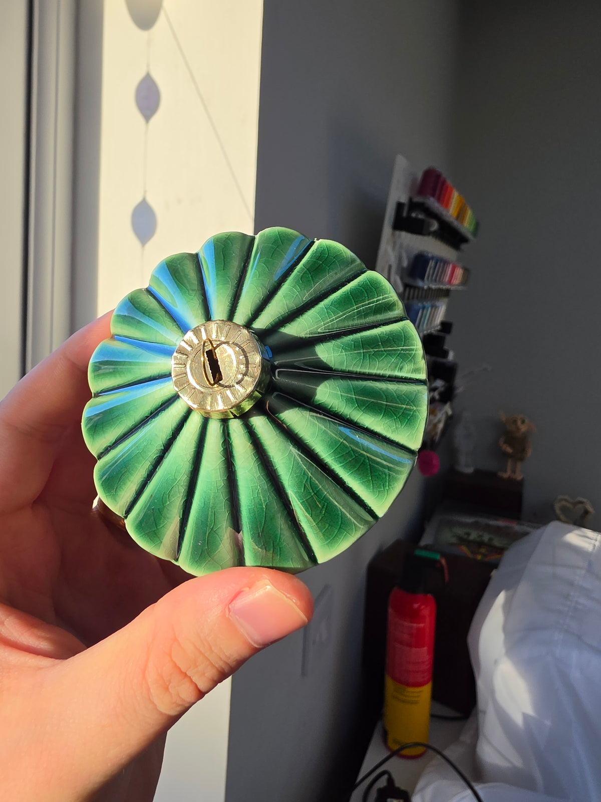 Green Ribbed Diamond