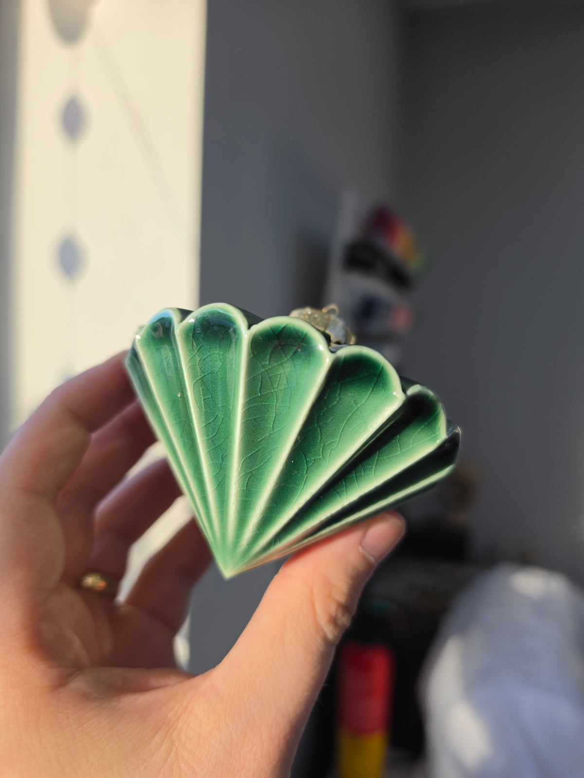 Green Ribbed Diamond